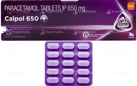 Calpol 650 MG Tablet (10): Uses, Side Effects, Price & Dosage.